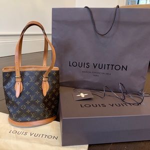Louis Vuitton Monogram Petit Bucket Bag